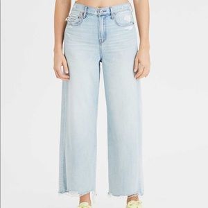 american eagle wide leg crop jeans